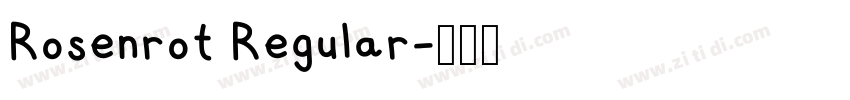 Rosenrot Regular字体转换